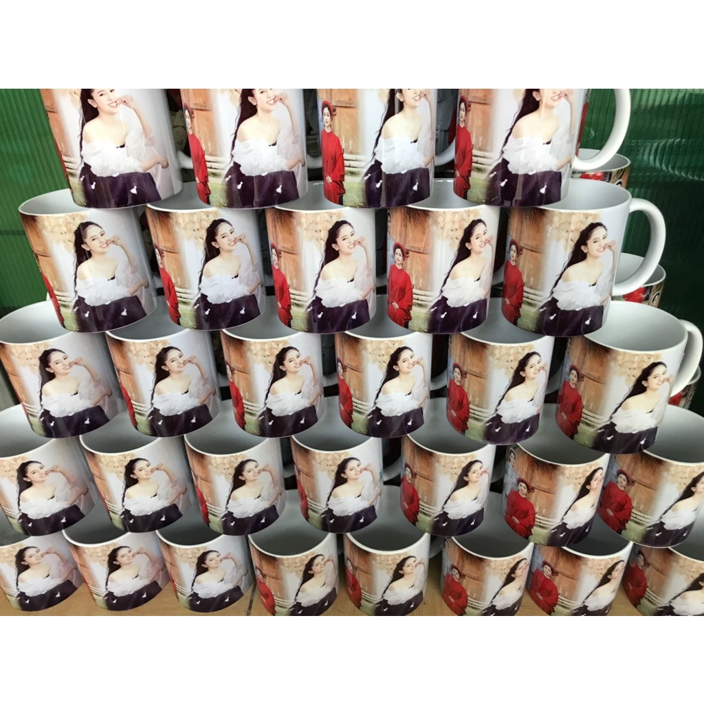 Ly sứ in hình THEO YÊU CẦU - in hình cá nhân , hình tập thể, in logo công ty, doanh nghiệp làm quà tặng