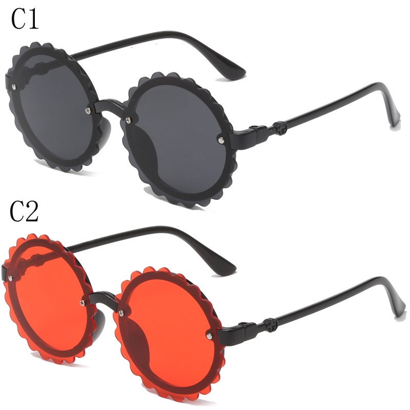 Kính Mát Gọng Tròn Chống Tia UV Thời Trang Dành Cho Bé Trai Và Bé Gái