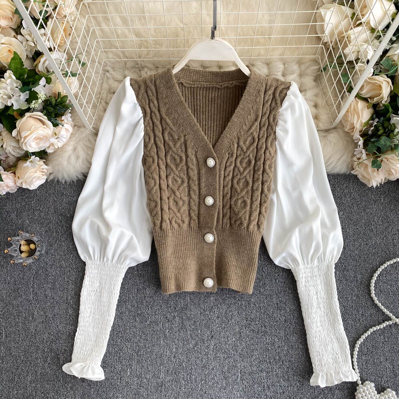 Áo Sweater Dài Tay Thiết Kế Mới Thời Trang Mùa Thu Theo Phong Cách Hàn Quốc Dành Cho Nữ