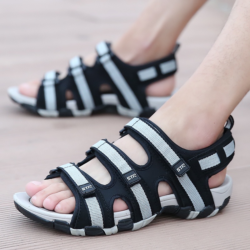 Dép sandal chống trượt chống mài mòn phong cách Roman thời trang đi biển cho nam