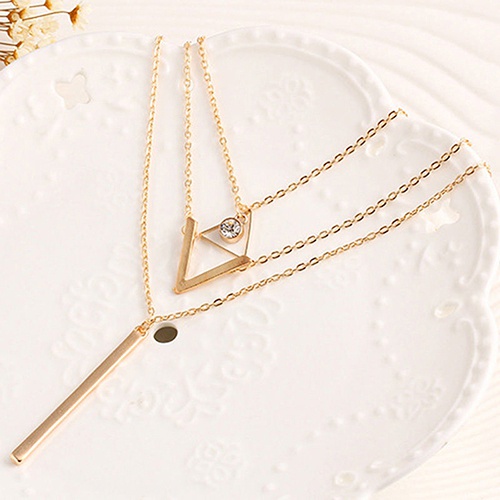 Vòng cổ nhiều tầng thiết kế ngọc trai thanh lịch sang trọng dành cho nữ