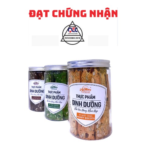 [BISCOTTI ĂN KIÊNG] Bánh Ăn Kiêng Dinh Dưỡng An Nhiên, Healthy, Bánh Ngũ Cốc Giảm Cân Không Đường