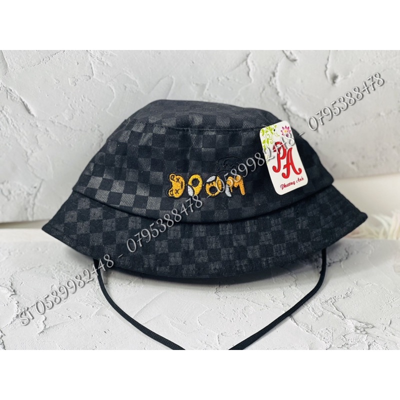 Mũ cho bé trai bé gái vành tròn hình chú gấu boom dễ thương , phù hợp 6 tháng - 3t