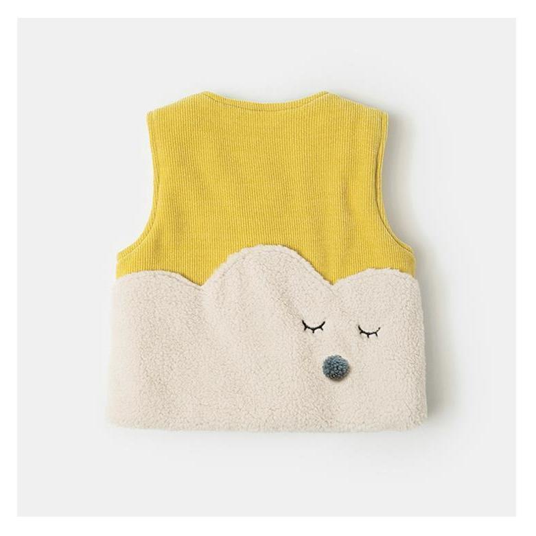 Áo khoác không tay giữ ấm thời trang thu đông phong cách Hàn Quốc cho bé gái