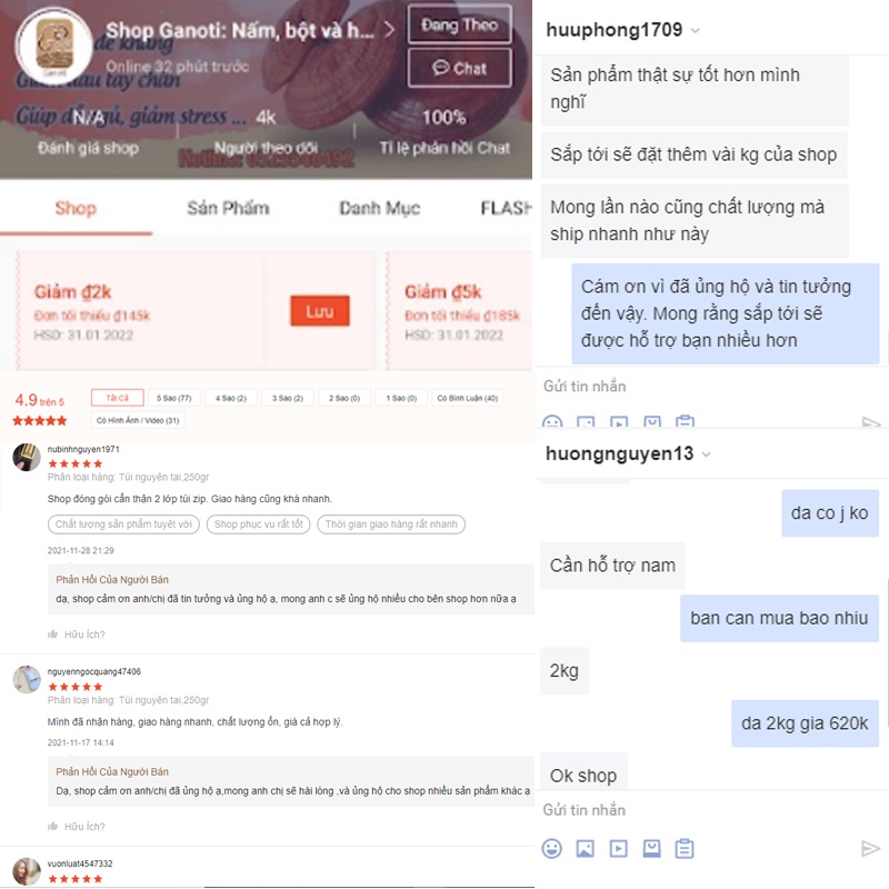 Hạt dinh dưỡng granola, các loại hạt dinh dưỡng GANOTI vị matcha mix 90% 7 loại hạt