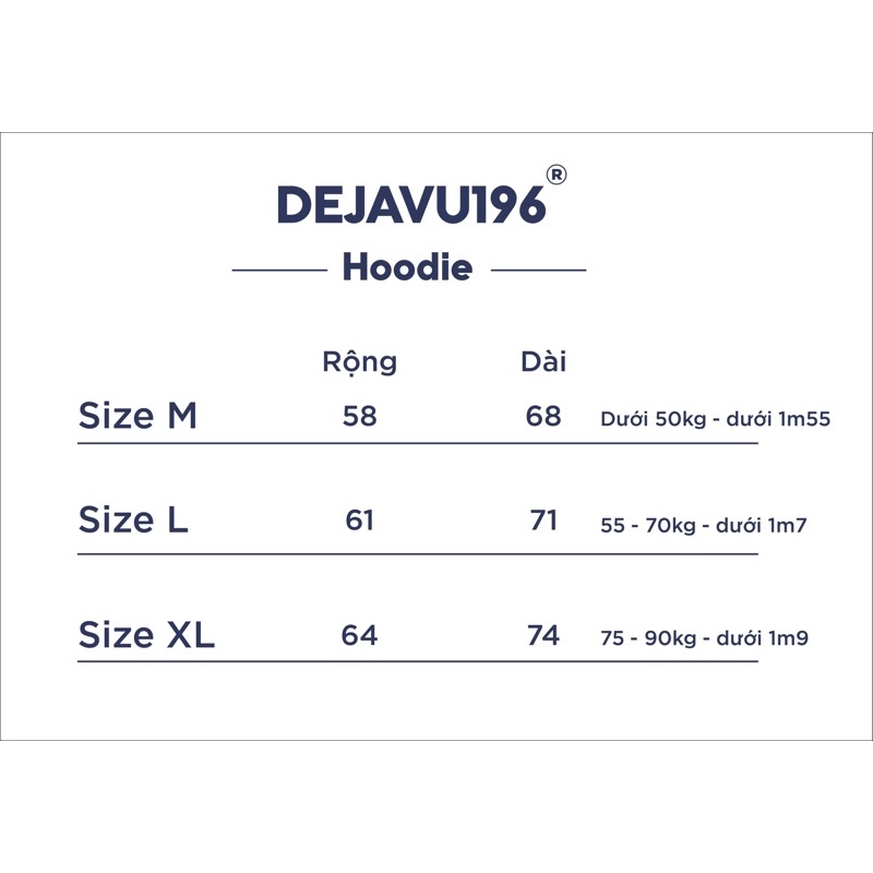 Áo hoodie zip DEJAVU.196 basic - Color pack