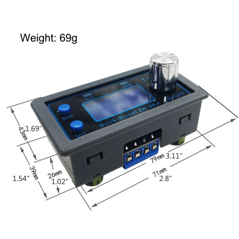 Đầu chuyển đổi DC tăng thế điều chỉnh điện áp zk-4kx cnc dc-dc cv 0.5-30v 4a