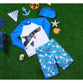 Đồ bơi bé trai dài tay size 14-35kg