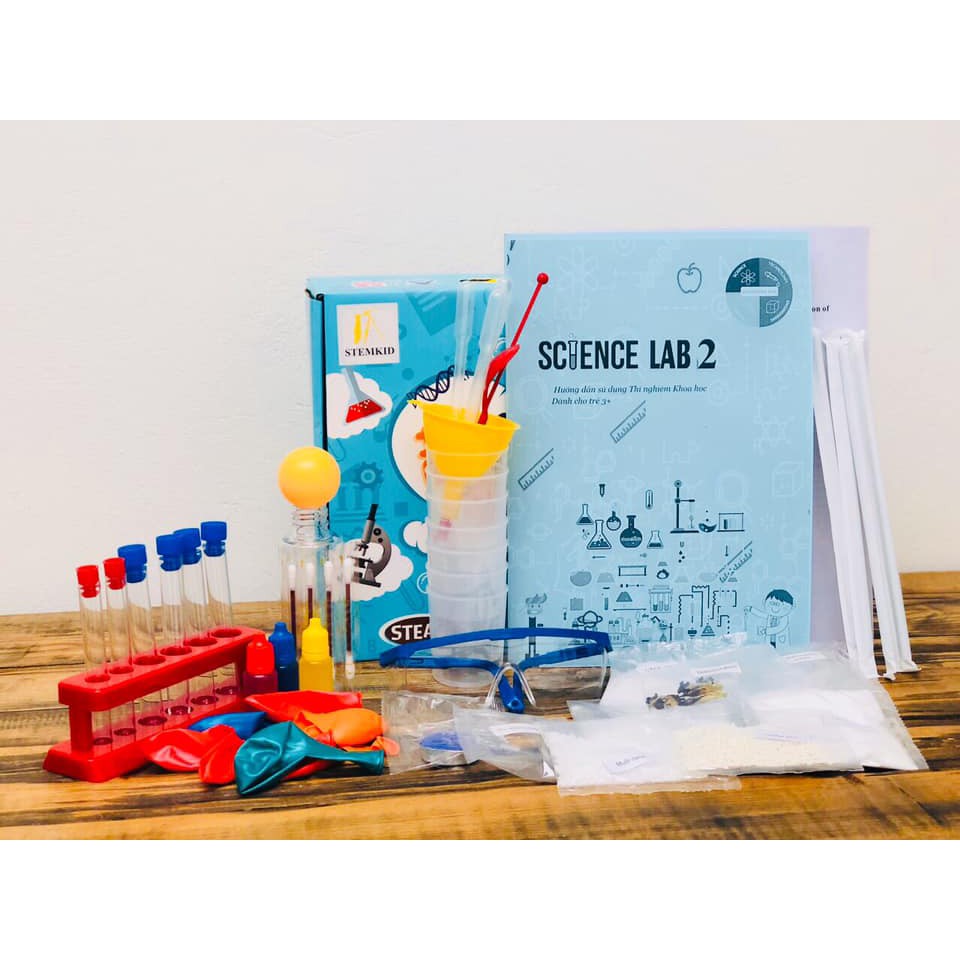 Set Of Science For Kids 2-Bộ Khoa Học Cho Trẻ 2-Á Châu Education-nhựa-Hàn Quốc-1000g