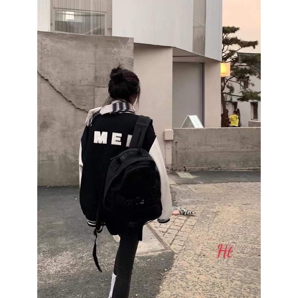 Áo Bomber nỉ phối tay MEIR H26