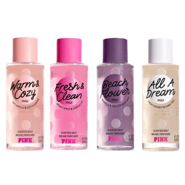 Xịt thơm body mist dòng Pink Victoria Secret mới - 250ml
