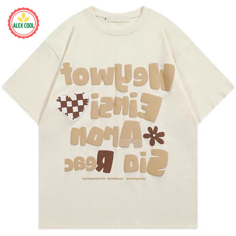 Áo thun nam nữ áo phông nam tay lỡ cổ tròn chất cotton co giãn 4 chiều hình SP-19 ALEX COOL