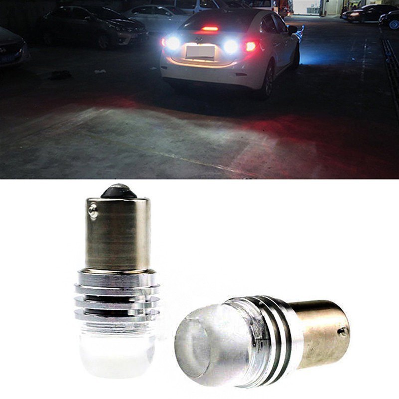 Bóng đèn lùi xe màu trắng BA15S P21W DC 12V