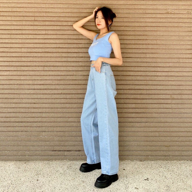 [TẶNG KÈM THẮT LƯNG] Quần Jean ống rộng Simple Jeans Unisex | BigBuy360 - bigbuy360.vn