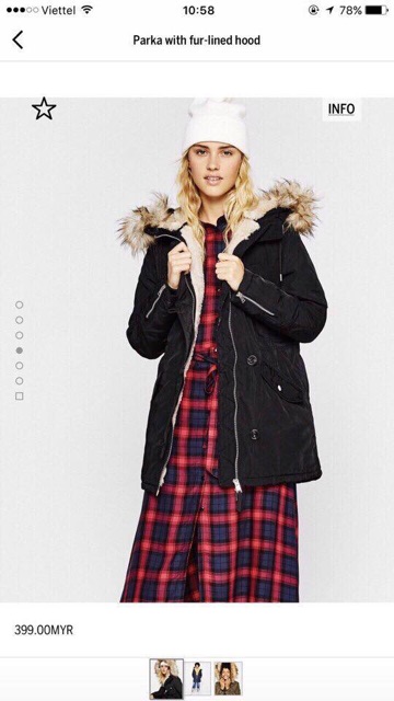 Áo parka tăng thanh hà