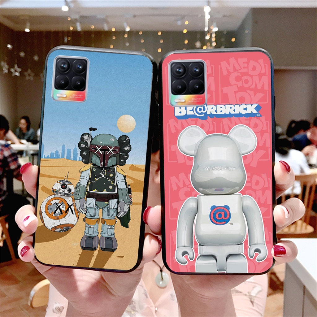 Ốp lưng điện thoại Oppo Realme 8 - Oppo Realme 8 Pro bearbrick RẺ-ĐẸP-BỀN