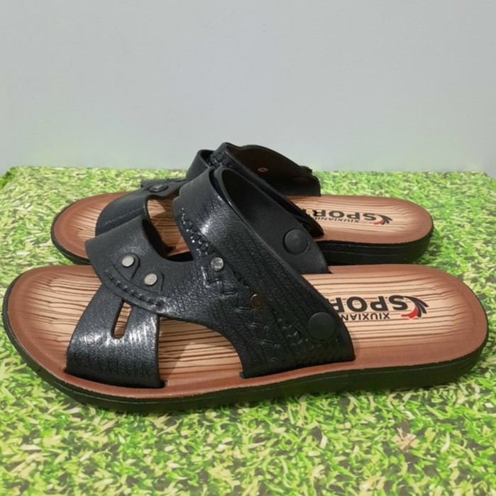 XẢ KHO DÉP SANDAL NHỰA GIẢ DA NAM( TĂNG LÊN 1 SIZE)