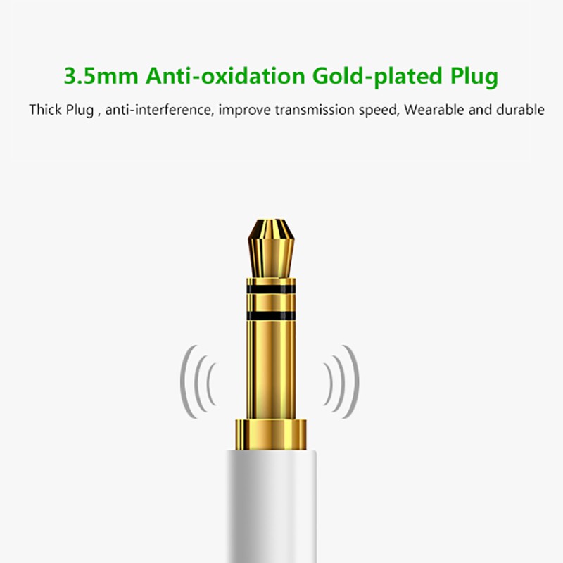 Cáp âm thanh LLANO bằng hợp kim nhôm dài 1m phích cắm 3.5mm