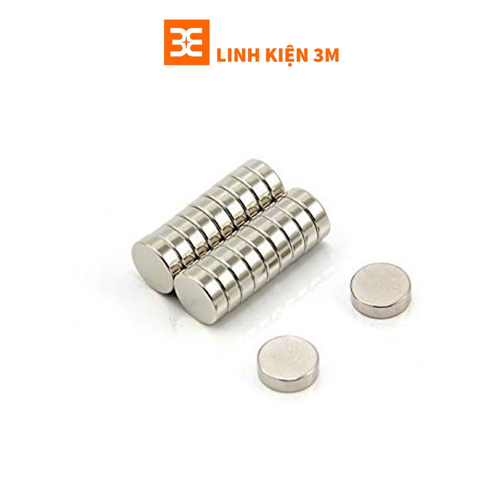 Nam Châm Đất Hiếm Tròn Không Lỗ ( Đủ Loại )