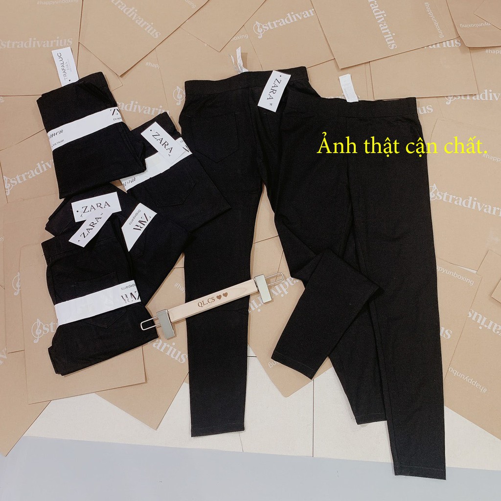 Quần legging nữ dài cottor co giãn mặc siêu tôn dáng  chân thon dài-Minxy Shop