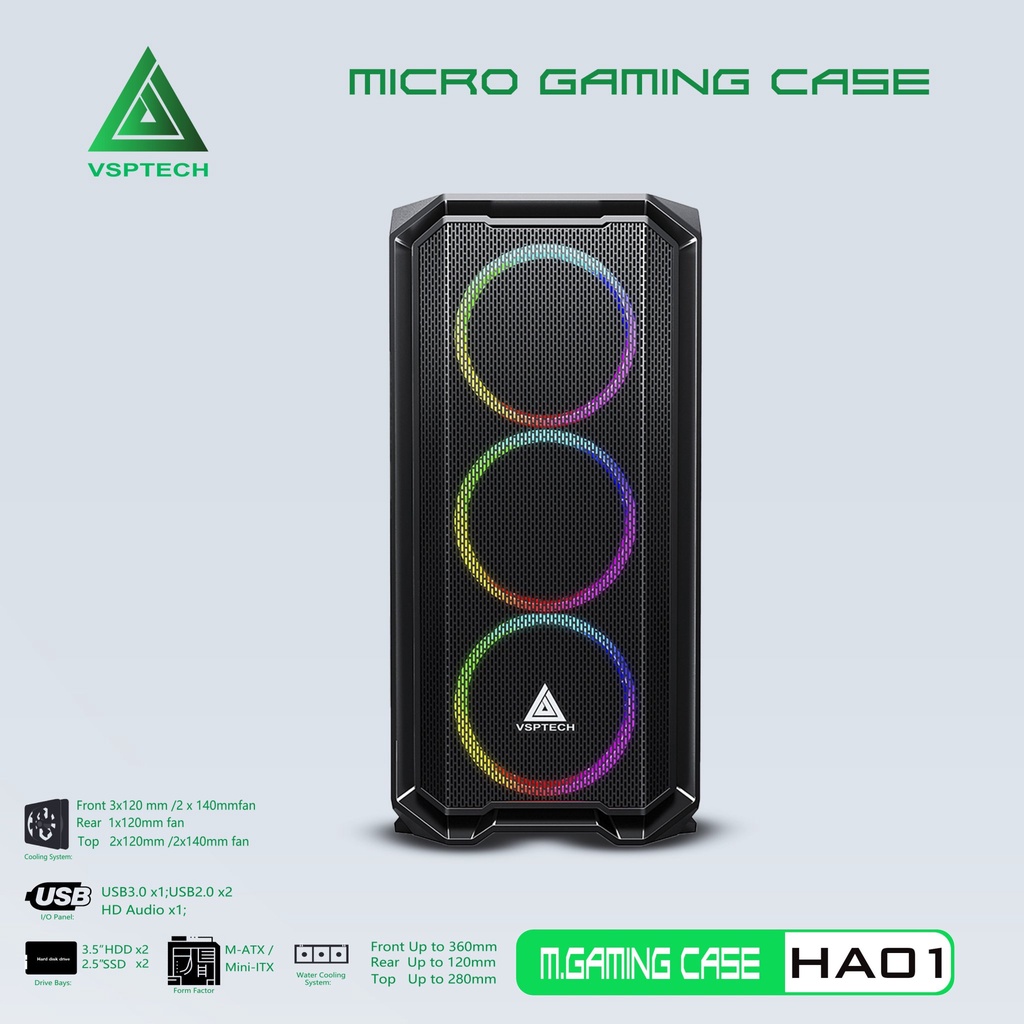 Case Gaming VSP HA01 Mini Tower