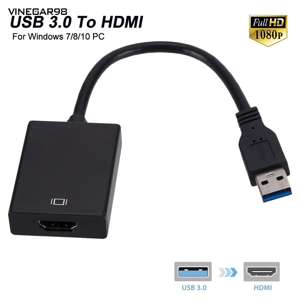 Cáp Chuyển USB 3.0 to HDMI có Audio. Vi Tính Quốc Duy