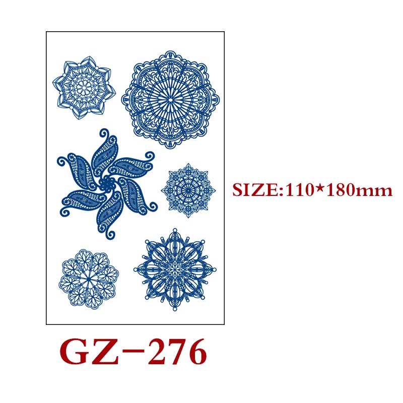 Hình Xăm Tạm Thời Chống Cọ Xát 15 Ngày Họa Tiết Thảo Dược Độc Đáo