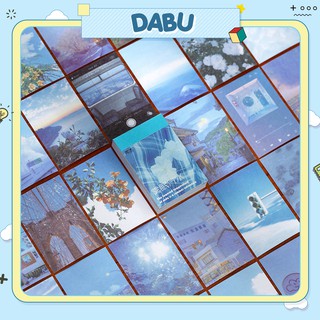 Set 50 sticker trang trí nhật ký sổ tay sổ tâm trạng DABU