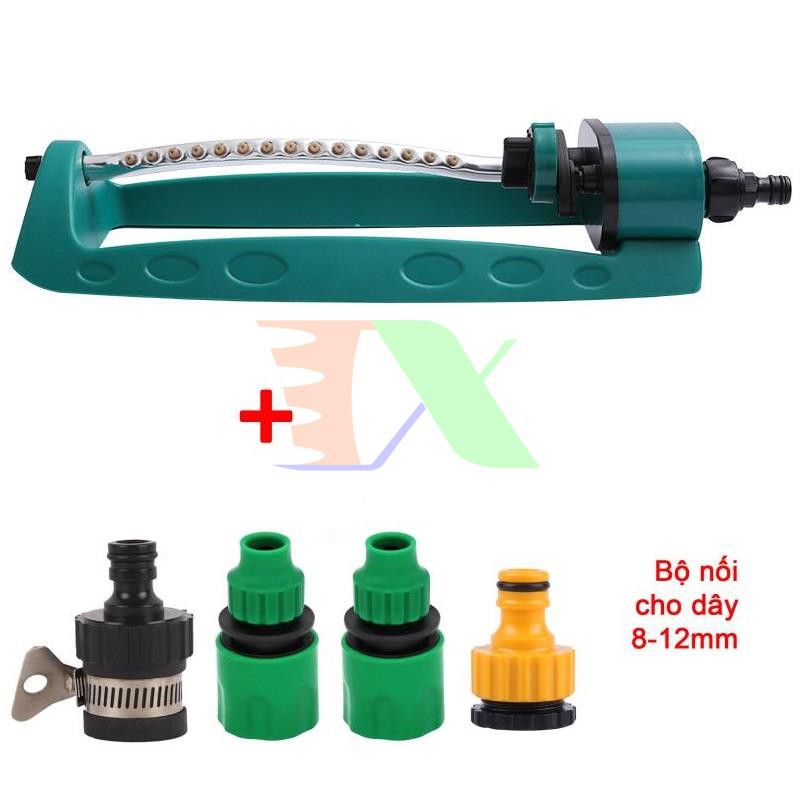 Bộ tưới đảo cánh 360° HBS-8211, Bộ tưới 15 lỗ, Kèm đầu nối nhanh
