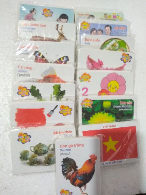 Bộ Thẻ Học Thông Minh.16 Chủ Đề Song Ngữ Anh-Việt