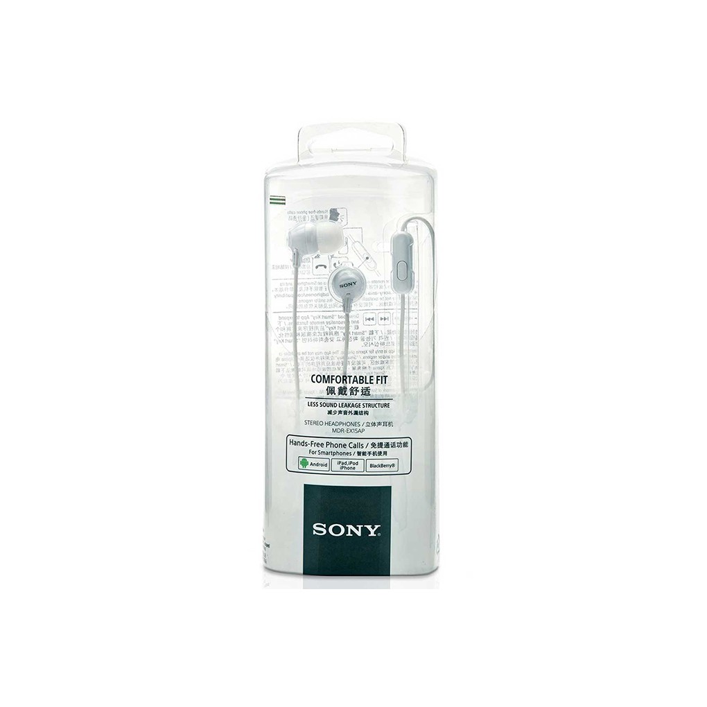 Tai Nghe Nhét Tai Sony MDR-EX15AP Chính Hãng