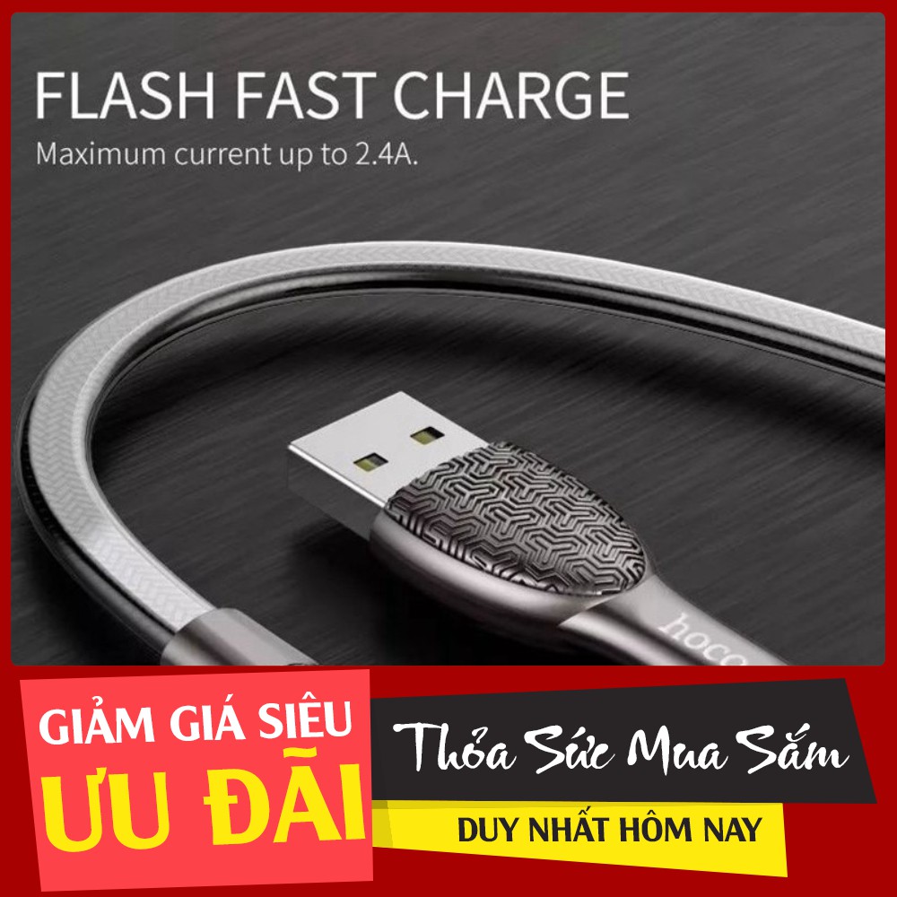 XẢ KHO Cáp sạc nhanh Hoco U52 Lightning RẺ BẤT CHẤP