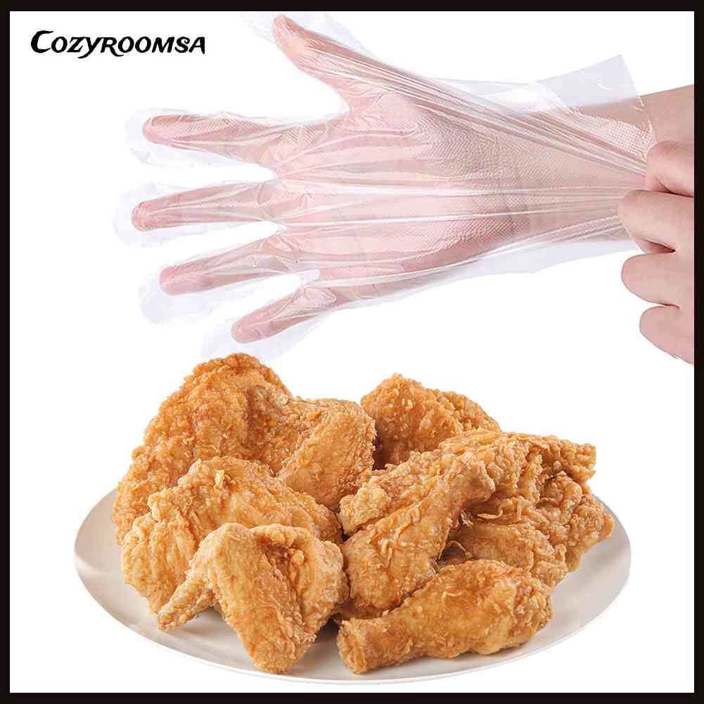 100 Găng Tay Trong Suốt Dùng Một Lần Để Nấu Ăn Tiện Dụng