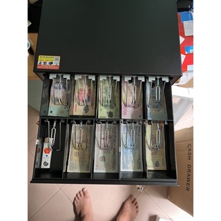 [ Nhiều Kẹp]Két Tiền Thu Ngân Tự Động (Size L) - Ngăn Kéo Đựng Tiền Siêu Thị - Hộc Đựng Tiền