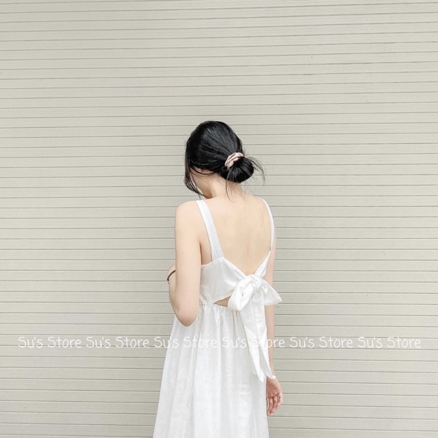 [Mã FATHANG5 giảm 10K đơn 50K] Váy hai dây đuôi cá nơ lưng V425 SUSTORE | BigBuy360 - bigbuy360.vn