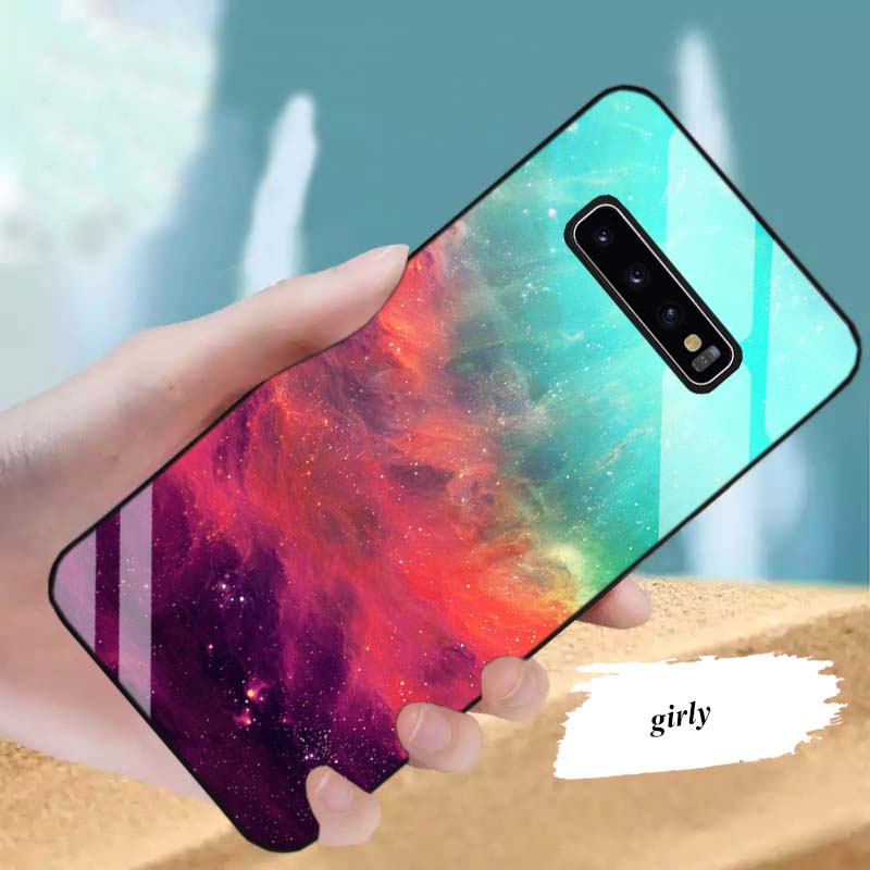 Ốp Lưng SAMSUNG S10, S10E, S10 PLUS, S10 5G Lưng kính cường lực Sang Trọng, Sáng Bóng