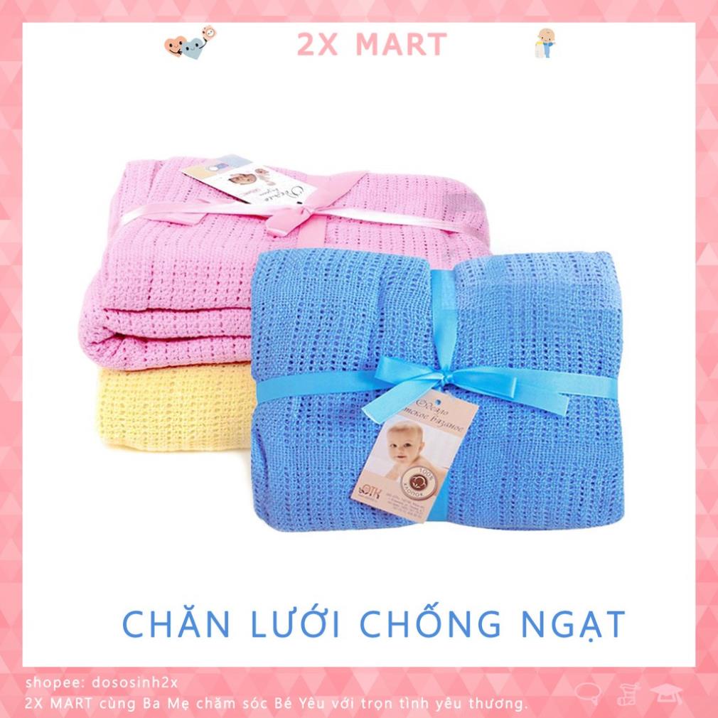 [Chống ngạt] Chăn cho bé lưới xuất Nga sợi đan cotton thoáng khí - LyPeo- thoitrang baby fashion