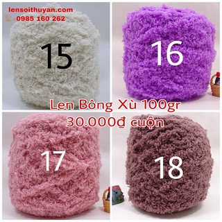 Len Bông Xù cuộn 100gram