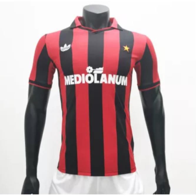 Áo thun bóng đá đội tuyển AC Milan 90/91 96/97 02/03 06/07 tuỳ chọn phong cách cổ điển  ྇