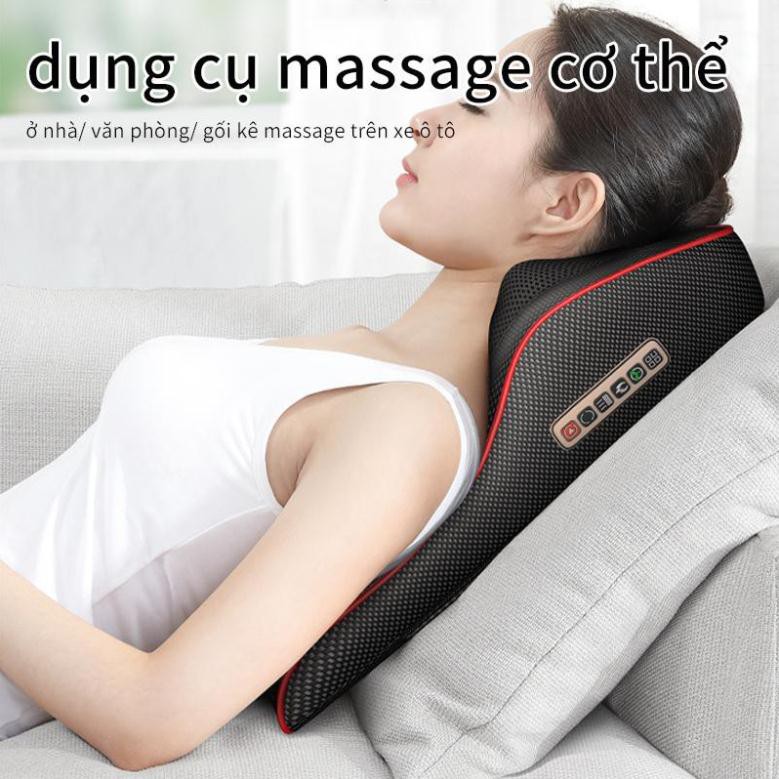 [ HÀNG CHÍNH HÃNG ] Gối tựa lưng massage nhiều chức năng BENBO MASSAGE - The Royal's Furniture [ UY TÍN ]