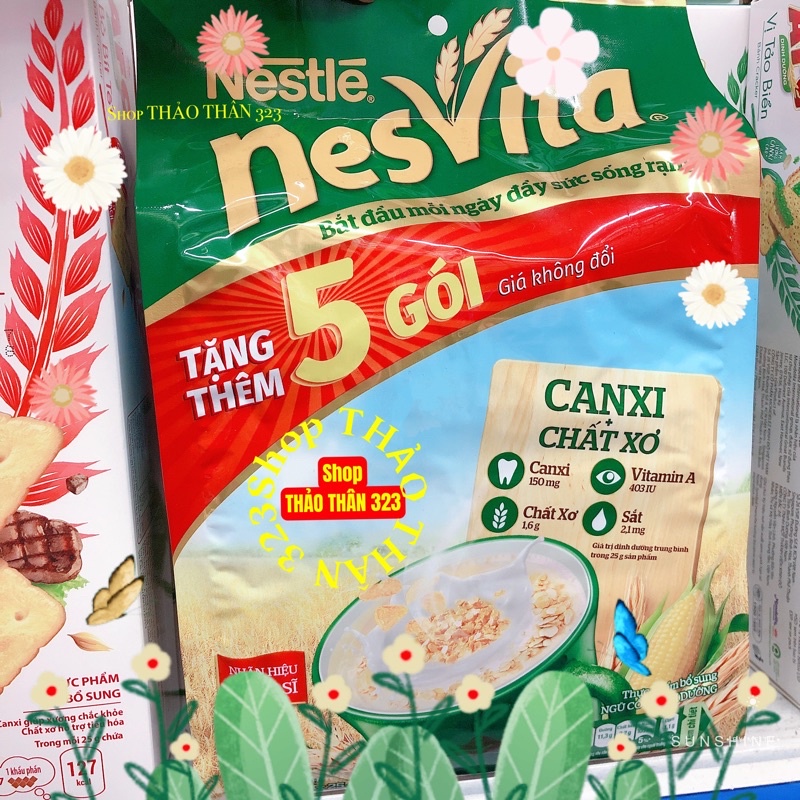 T06/2024- Ngũ Cốc Dinh Dưỡng Canxi Chất Xơ NesVita