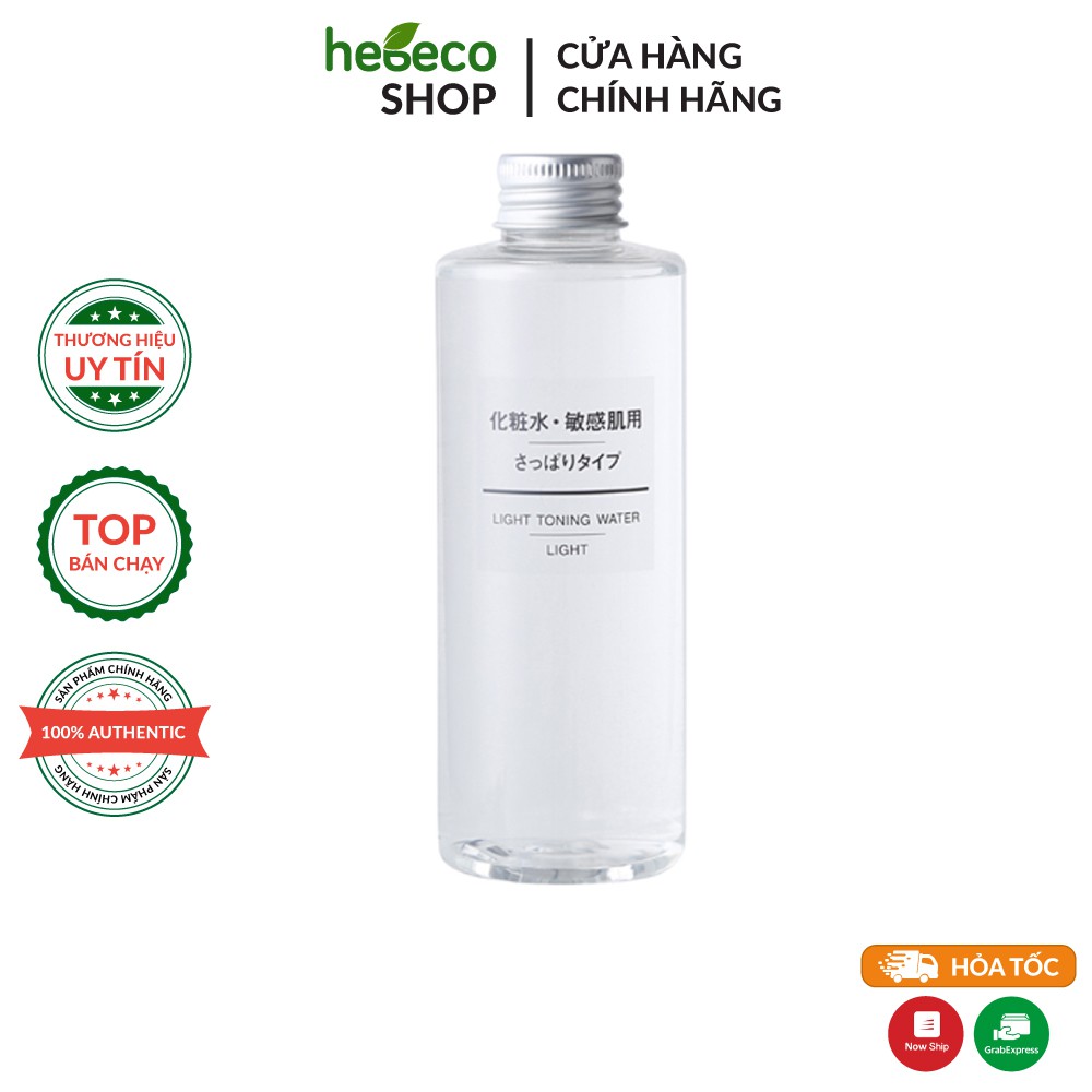 ( Hàng Chính Hãng )  Toner dưỡng ẩm, trắng da Muji Light Moisture Toning Water 200ml- (Da khô)