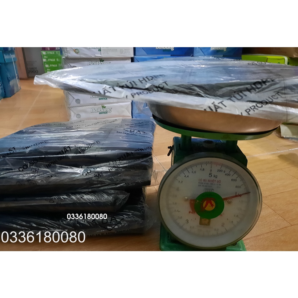 Túi bóng đen gói hàng loại 1, dày dai bóng / túi đựng rác