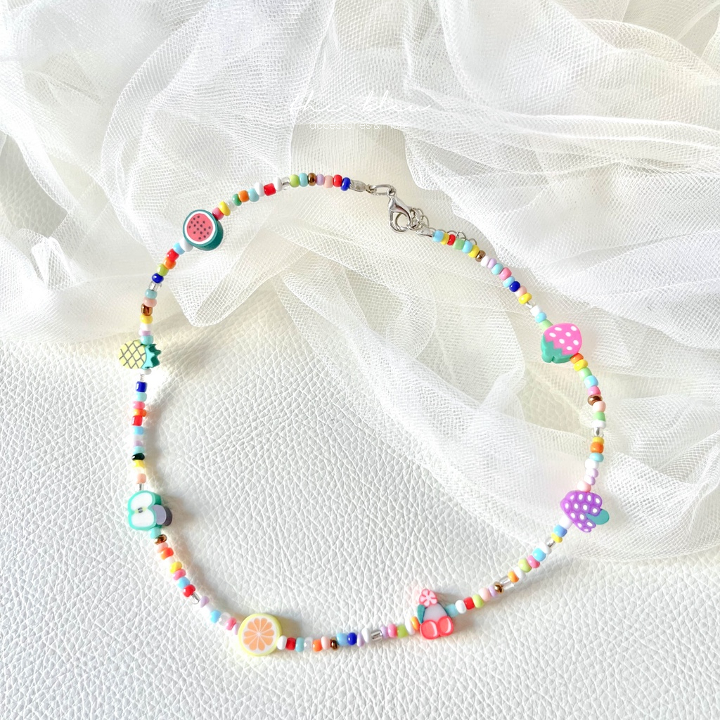 Dây chuyền hạt cườm mùa hè handmade