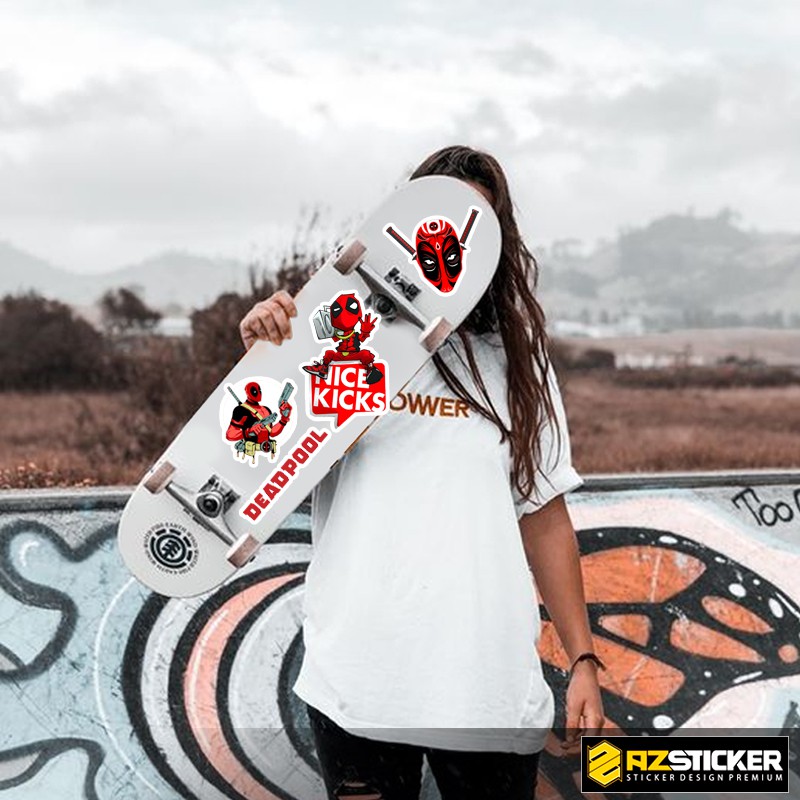 Set 100 Sticker Deadpool Dán Nón Bảo Hiểm Dán Xe Máy , Dán Vali , Điện THoại , Laptop , Máy Tính Chống Thấm Nước