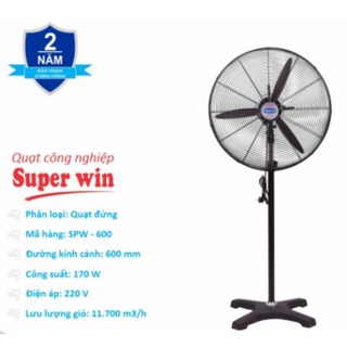 Quạt đứng công nghiệp superwin đủ size