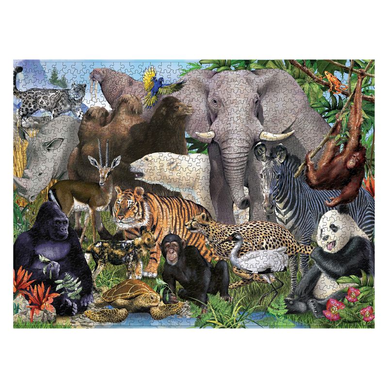 Bộ Đồ Chơi Xếp Hình 1000 Mảnh Họa Tiết Hành Tinh Rừng Cây Bằng Giấy Dùng Giáo Dục Sớm Cho Bé