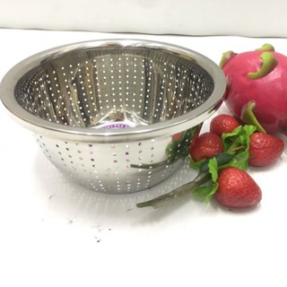 Thau inox 304 nhà bếp có đục lổ đủ size từ 20 -32cm