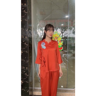 ĐỒ LAM ĐI CHÙA #Mã Freeship Xtra RP028# Sao Lụa