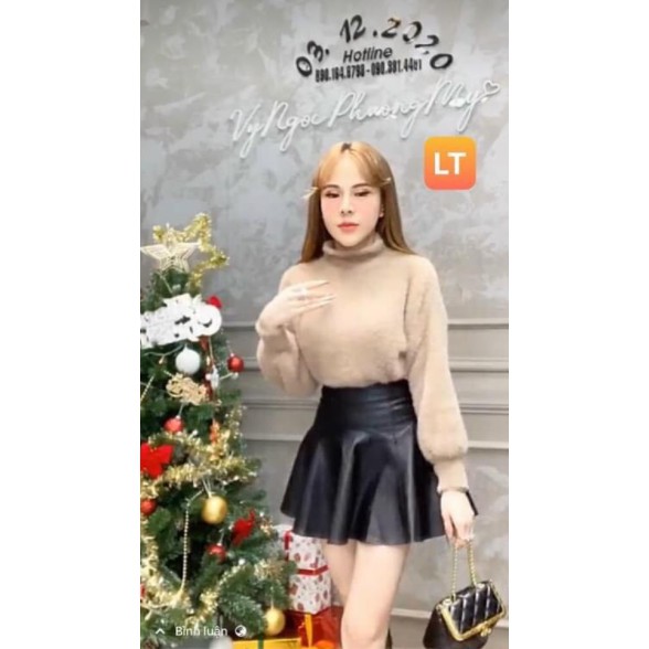 [FREE SHIP] chân váy da xòe cao cấp | BigBuy360 - bigbuy360.vn